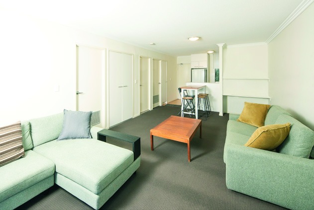 Open-plan lounge of the Banyo SIL home
